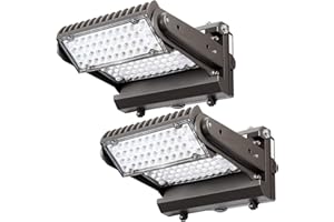 ECCFUTLL Dusk to Dawn100W Rotatable LED Wall Pack Light, 5000K 14000LM 400-600W HPS/HID Equiv, ETL Adjustable Head Outdoor LED Wallpack Lighting Fixture for Area Light, Parking Garages,Warehouse,Entrance