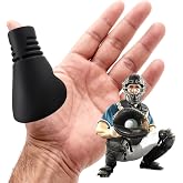 Rolitwils Baseball Catcher Thumb Guard - Grooved Silicone Thumb Protector for Catcher's Mitt - Shock Absorption Shield for Thumb Jams and Over-Extension - Baseball and Softball, Adult and Youth