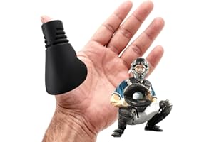 Rolitwils Thumb Guard Baseball, Grooved Catchers Thumb Protector - Silicone Baseball Thumb Guard with Impact Absorption for Y