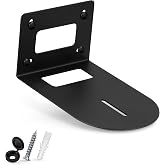 PTZ Camera Wall Mount Bracket Compatible with HuddleCam, Sony, AVIPAS, SMTAV, FOMAKO, PRISUAL &amp; More, Universal Holder Shelf, by Brainwavz (Black)