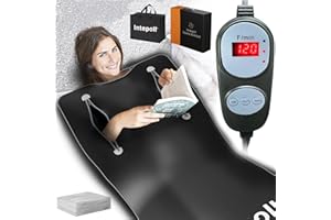 Intepoll Sauna Blanket for Detoxification, Far Infrared Sauna Blanket, Portable Sauna Infrared Blanket for Home Sauna Relaxation, 113-176℉, 30-60 Minutes Timer, 6 ft x 2.62 ft