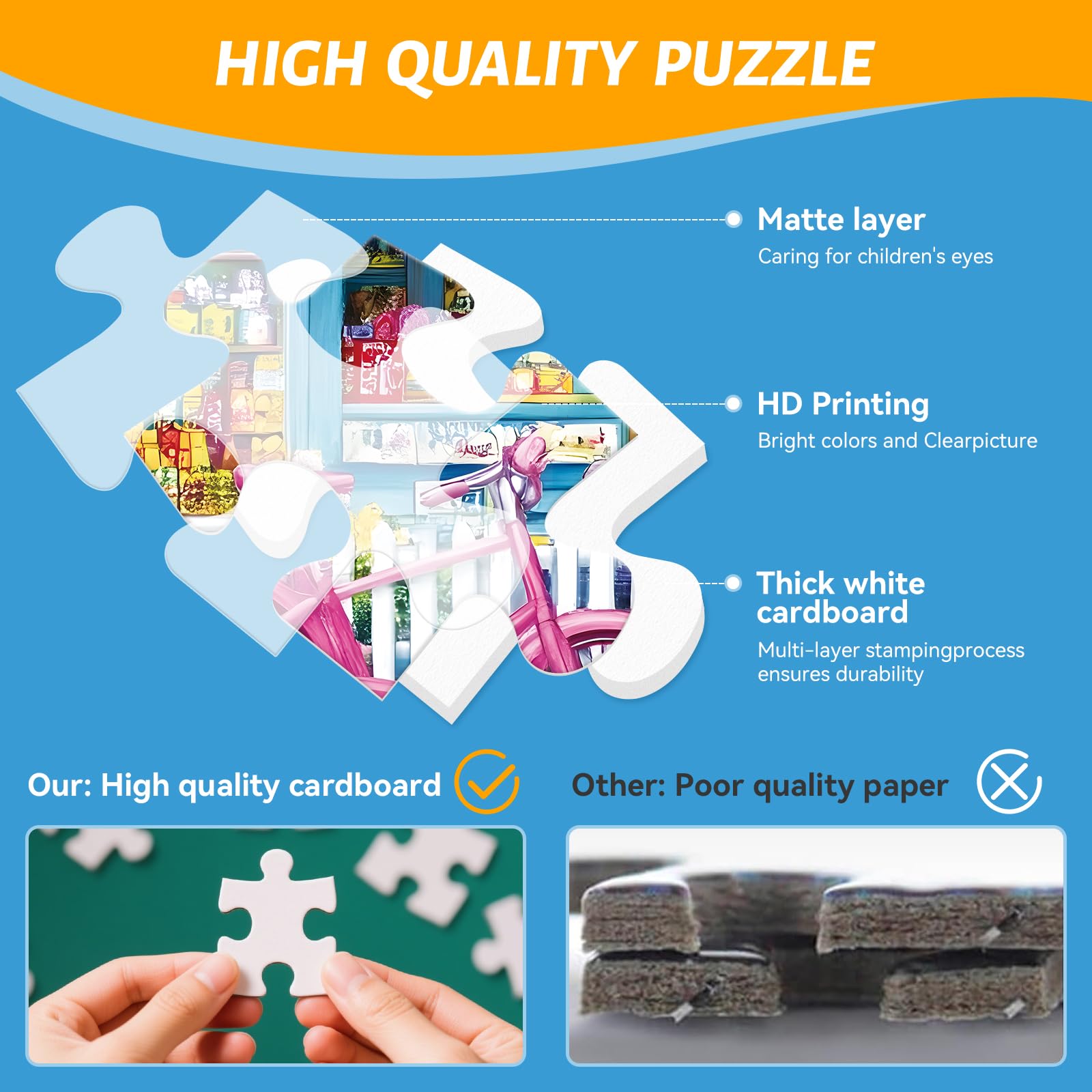 500 Piece Puzzle for Adults – Coastal Flowers and Ocean View Jigsaw Puzzle for Family, Kids, and Adults – Relaxing Nature Puzzle, 20.5 x 15 in