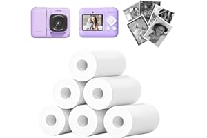 Kids Instant Print Camera Paper, Thermal Printing Refill Set for Toddler Camera, Compatible with ETIKEZ Funshot 20, HD Camera