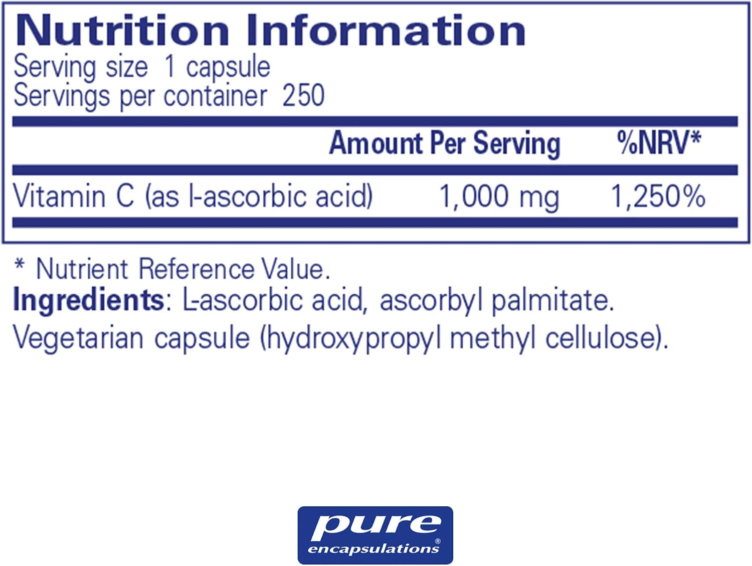 Pure Encapsulations Ascorbic Acid - 1000mg Professional Strength Vitamin C - Hypoallergenic Supplement - 250 Capsules - Image 3