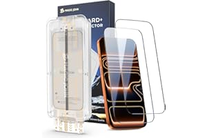 MAGIC JOHN 3rd Gen Upgraded for iPhone 17 Pro Max Screen Protector 6.9 Inch,HD Clear,Shatterproof Tempered Film,Auto Dust-Elimination,Bubble Free,Easy Installation,2 Pack
