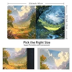 Durable MTG Playmat TCG Playmat with Zone and