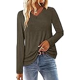 CRAZY GRID Womens Long Sleeve Shirts Casual Tops Lace Neckline Fall Fashion Clothes Winter Outfits Basic Tunic 2026