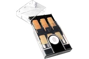 Vandoren HRC10 Hygro Case for Bb/Eb Clarinet/Soprano/Alto Saxophone for 6 Reeds, Black