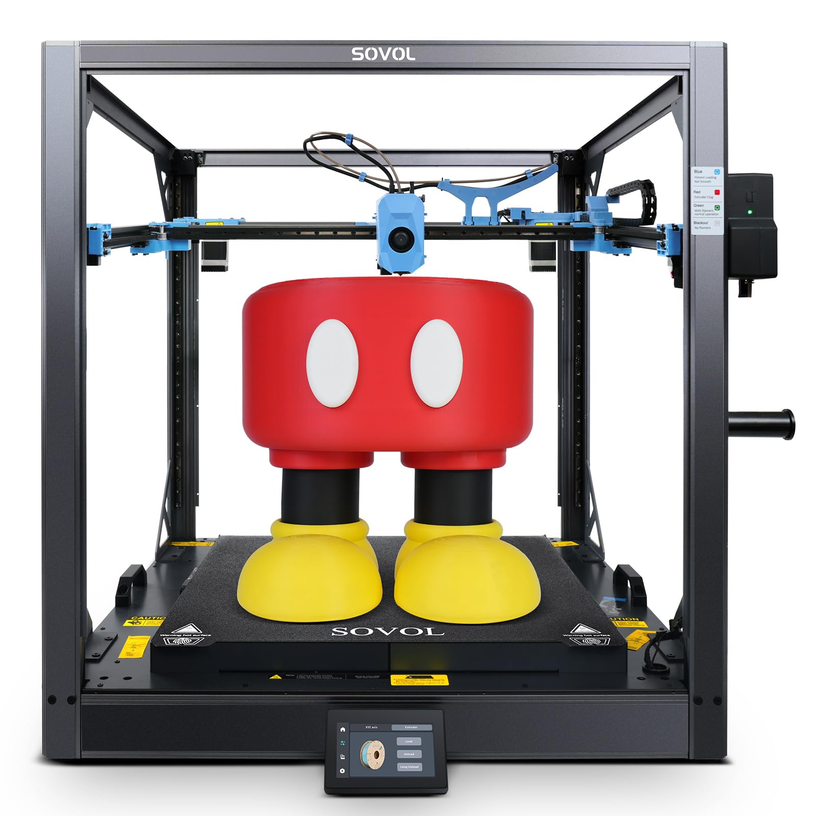 Photo 1 of *** FACTORY SEALED/ NO RETURN *** Sovol SV08 MAX CoreXY 3D Printer, Voron 2.4 Open Source 700mm/s High Speed 3D Printers, with Eddy Current Sensor Leveling, XYZ Full Linear Rails and Camera, Larger Build Volume 19.7x19.7x19.7in