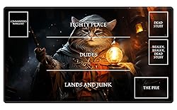EDGFRTOIO Playmat with Zones for MTG Card Game
