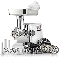 The Powerful STX Turboforce Classic 3000 Series Electric Meat Grinder & Sausage Stuffer: 4 Grinding Plates, 3 - S/S Blades, S