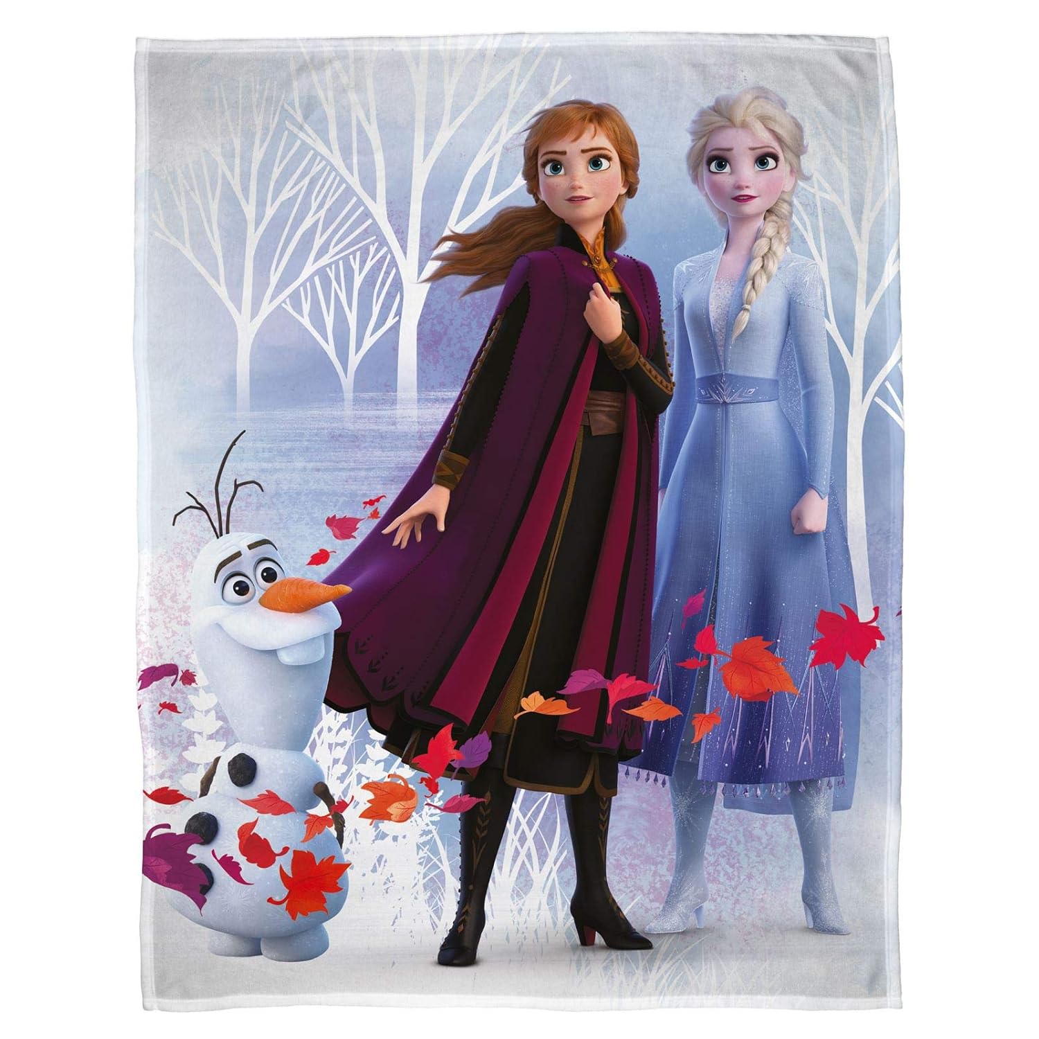 Disney Frozen 2 Leaves Fleece Blanket