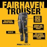 DEWALT Men’s Fairhaven Pro-Stretch Slim Fit Work Trousers Grey W34 L33 view 6