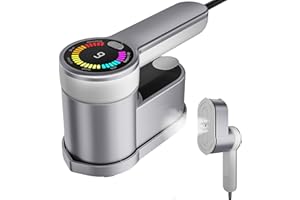 FANGJIE Handheld Steamer for Clothes - 6 Automatic Temperature Control，Travel Steamer for Clothes Portable Mini，Portable Steamer Travel Iron Home Essentials，Equipped with digital display screen (110v)