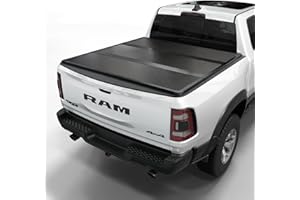 Toptiny Hard Folding Truck Bed Tonneau Cover|HTF011|Fits 2009-2026 Dodge Ram 1500 5' 7" Bed Without Ram Box (67.4")
