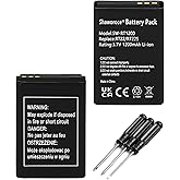 SHAWOROCE 2X 1200mAh Battery Compatible with Retevis Radio RT22 RT22S RT15 RT19 WLN KD-C1 Walkie Talkie Li-ion Rechargeable Battery-Pack 3.7V with 3 Screwdrivers
