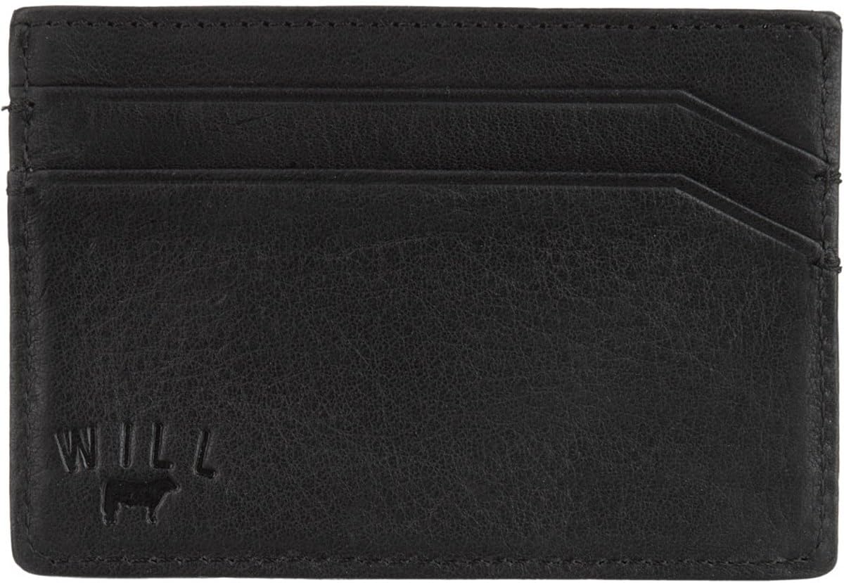Will Leather Goods Sampson Slim Card Case - Men's Black, One Size