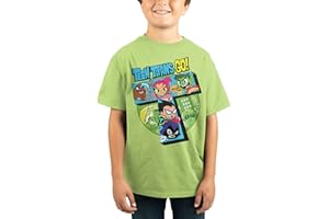 Bioworld Teen Titans Go! Characters Kids Green T-Shirt