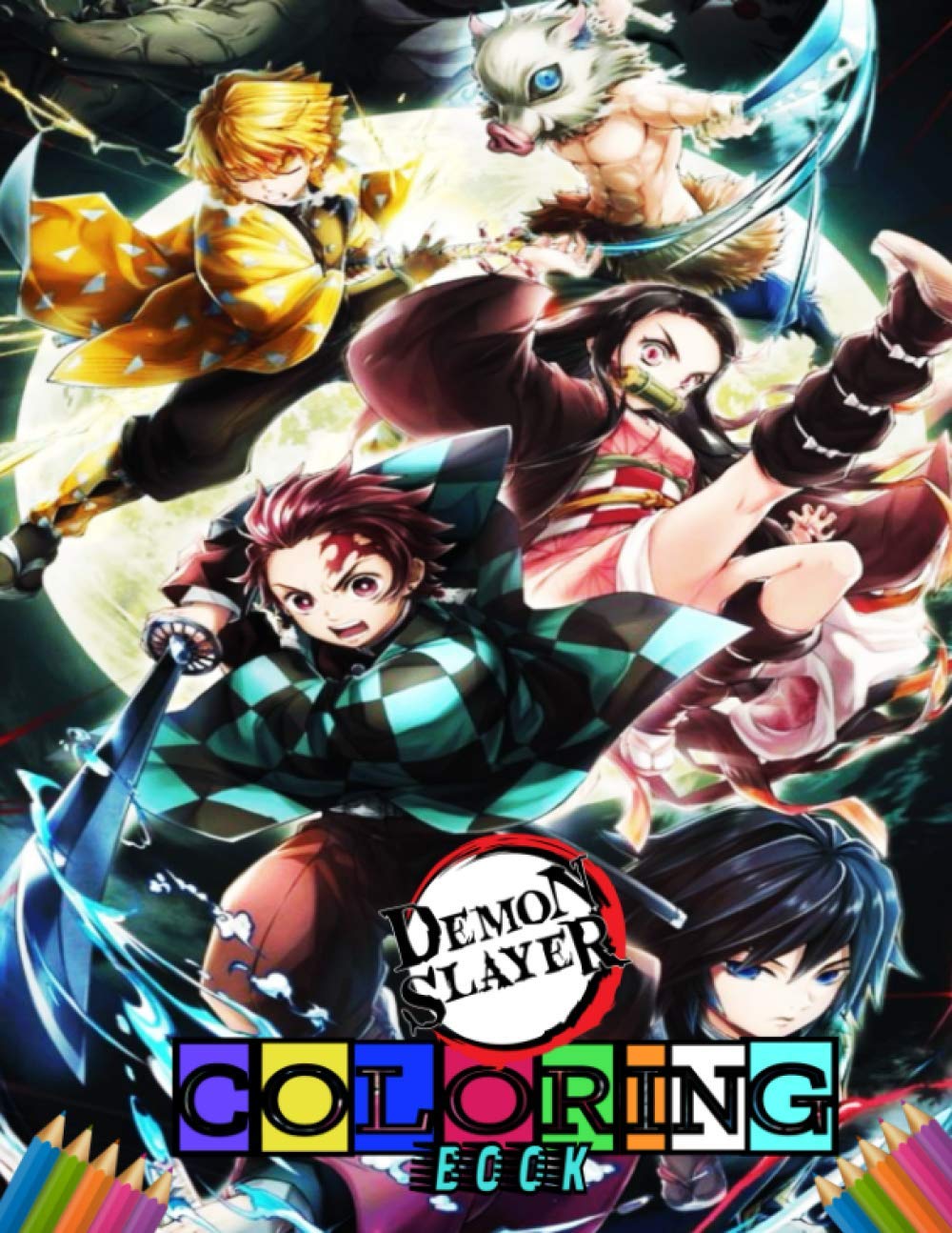 Demon Slayer Coloring Book 50 Beautiful And Relaxing Manga Style Coloring Portraits For Kids And Adults Demon Slayer Kimetsu No Yaiba Size 8 5 X 11 Books Color Amazon Com Books