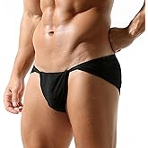 GENEMEN Loincloth for Men Sexy Underwear Adjustable Drawstring Cotton Briefs