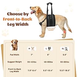 NOYAL Dog Lift Harness Sling - Adjustable Pet
