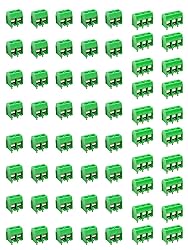 Hyamass 60pcs 5mm Pitch 2 Pin & 3 Pin PCB Mount