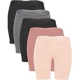 B2BODY Women's Regular & Plus Size Stretch Cotton Long Leg 6.5" Boyshort Briefs