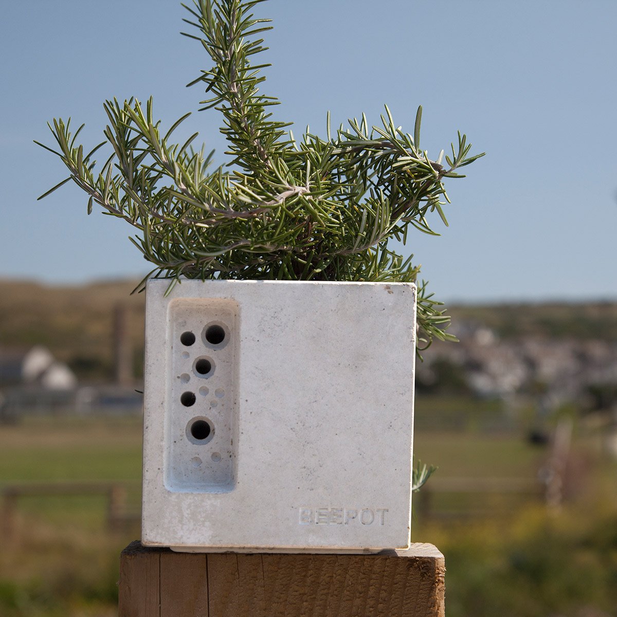Mini BeePot Flower Pot Nester Hotel Solitary Bee Hive House