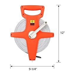 QWORK Tape Measure, 1/2" x 330' Open Reel Dual