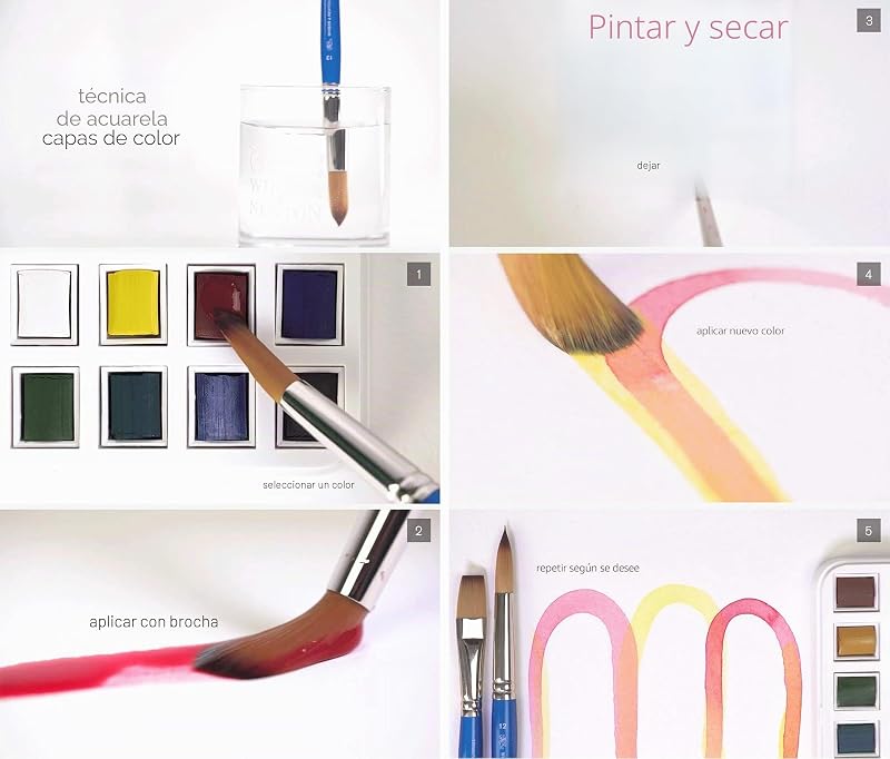 Set de acuarelas CotMan, surtido de colores, 1set — foto 8 de 8