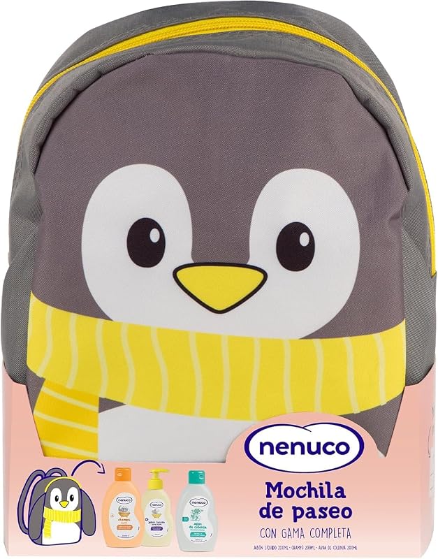 Mochila de caminhada Penguin Baby Pack, com gama completa, colónia, sabonete, champô, 3x200ml