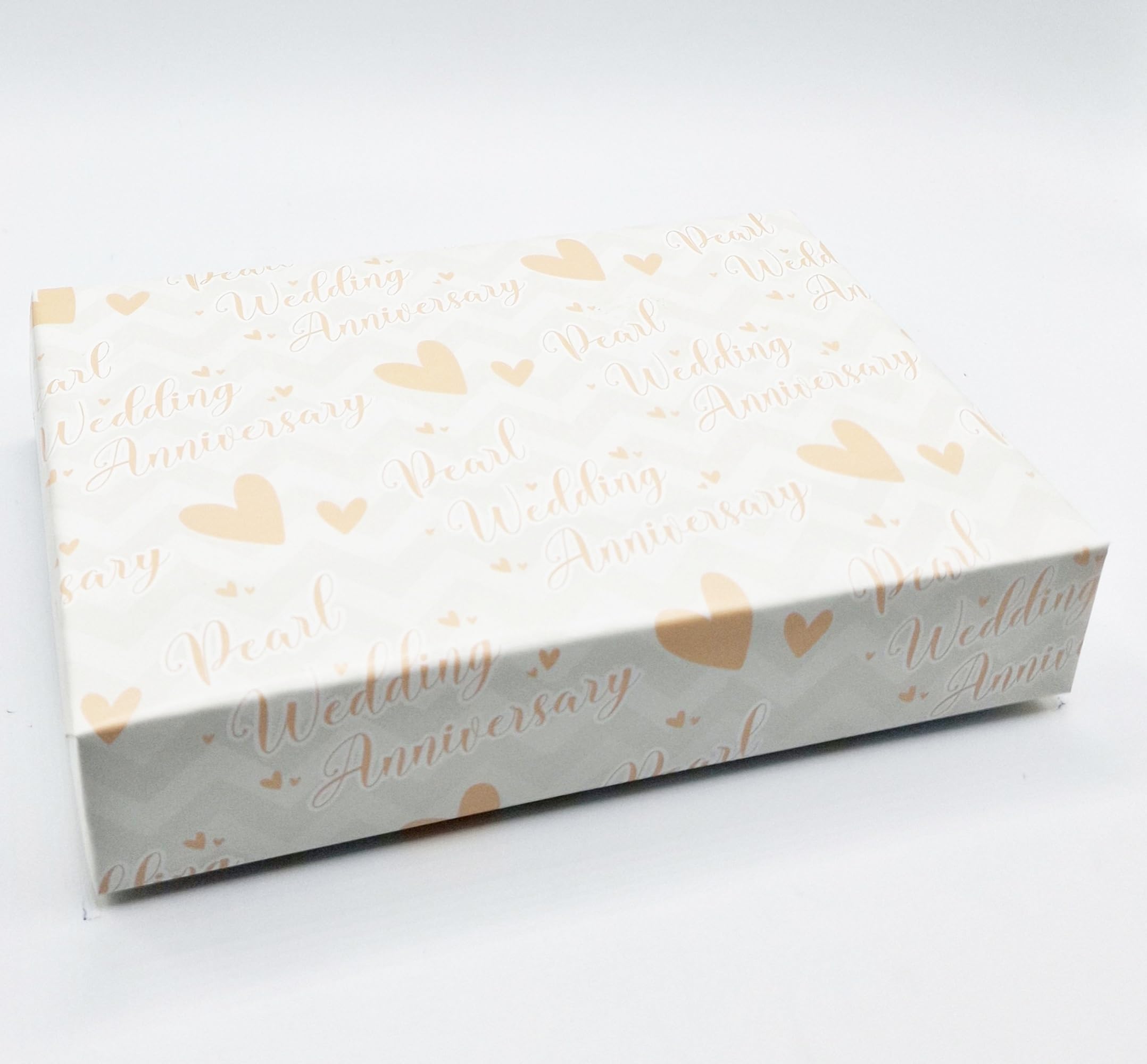 2 Sheets 2 Tags 30th Wedding Anniversary Wrapping Paper Pearl Wedding Anniversary Giftwrap (PA)
