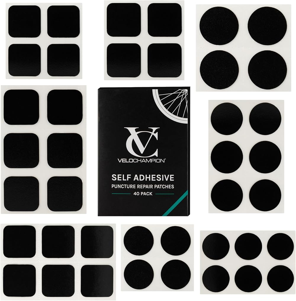 VeloChampion Puncture Repair Kit 6/10/40 Pack Self-Adhesive Patches