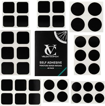 VeloChampion Puncture Repair Kit 6/10/40 Pack Self-Adhesive Patches