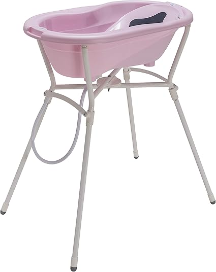 Rotho Babydesign Set De Bain Complet Avec Baignoire Et Support Pliant 0 12 Mois Max 25kg Gamme Top Rose Tendre Nacre Rose Amazon Fr Bebes Puericulture
