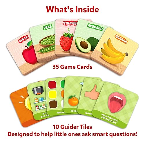 Skillmatics Guess in 10 Junior Food We Eat for Kids, Boys, Girls