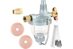 Tektall Sediment Bowl Assembly AM3100T 355142R91 for John Deere 1010 320 330 40 420 Farmall IH Tractor Cub A B C Super 100 140 200 Allis Chalmers D14 D17 Replaces AT326991 61782C91 235560