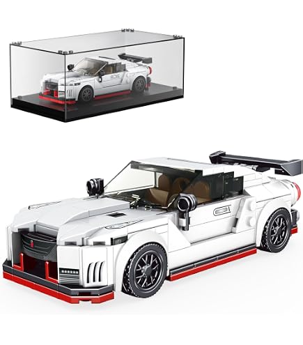 Mould King 27070 Set Auto Sportiva CC850 388 Pezzi – Modello Da Corsa Con Vetrina Acrilica, Regalo Adulti
