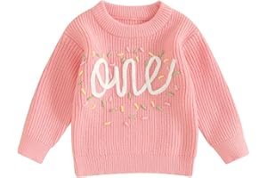 FYBITBO Infant Baby Boy Girl Oversized Knit Sweater Chunky Long Sleeve Pullover Sweater Shirts Warm Fall Winter Tops Clothes