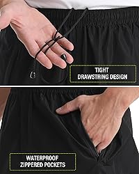 iCreek Men's Packable Rain Pants Waterproof