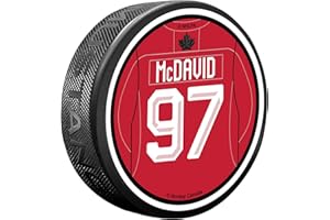 Textured Collectible Hockey Puck | Team Canada Olympics 2026 | Connor McDavid | Jersey