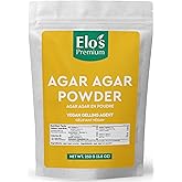 Agar Agar Powder by Elo’s Premium (250 g) Packaged in Canada, Vegan Gelling Agent, Vegetarian Cheese Powder, Gluten Free & Ke