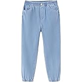 PATPAT Boys Jeans Size 4-14 Years Relaxed Fit Jogger Jeans with Pockets Ultra Stretchy Sweatpant