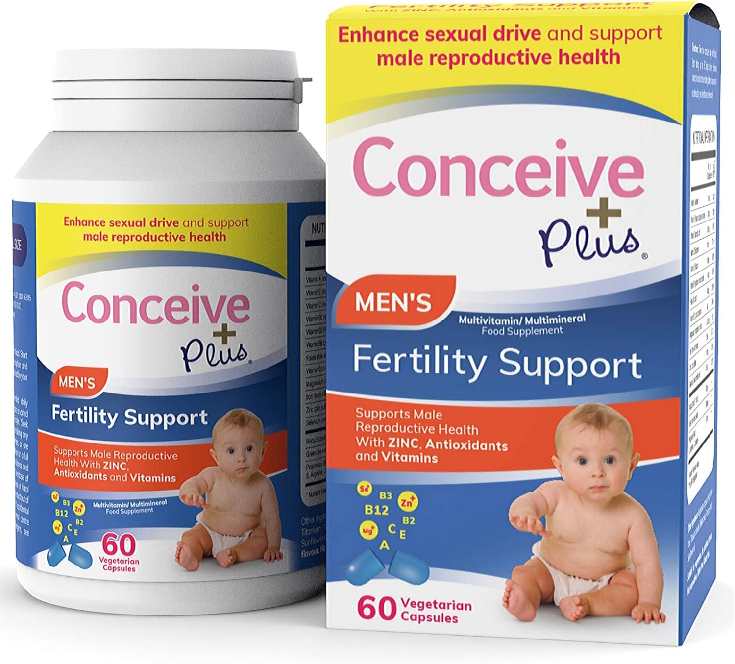 Conceive Plus Men’s Fertility Support Vitamin Supplements with Zinc