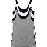Felina Reversible Cotton Womens Tank Top | 4-Pack