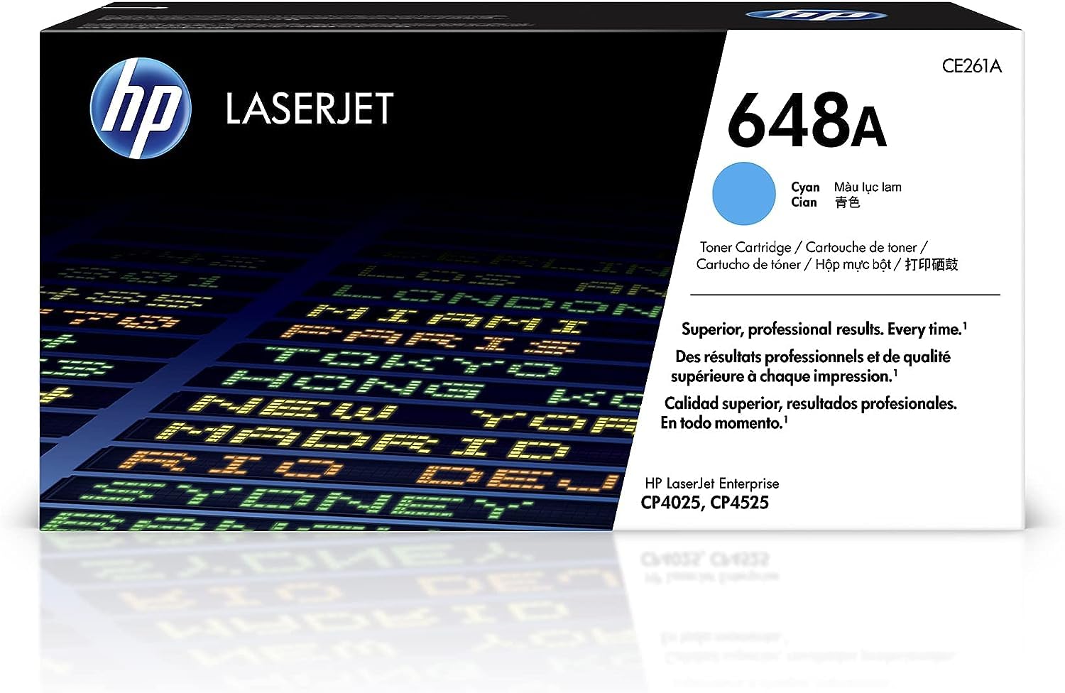 HP CE261A 648A Original LaserJet Toner Cartridge, Cyan, Single Pack
