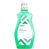 Amazon Brand - Solimo Mint Mouthwash, Fresh Mint, 1 Liter, 33.8 Fluid Ounces, Pack of 1