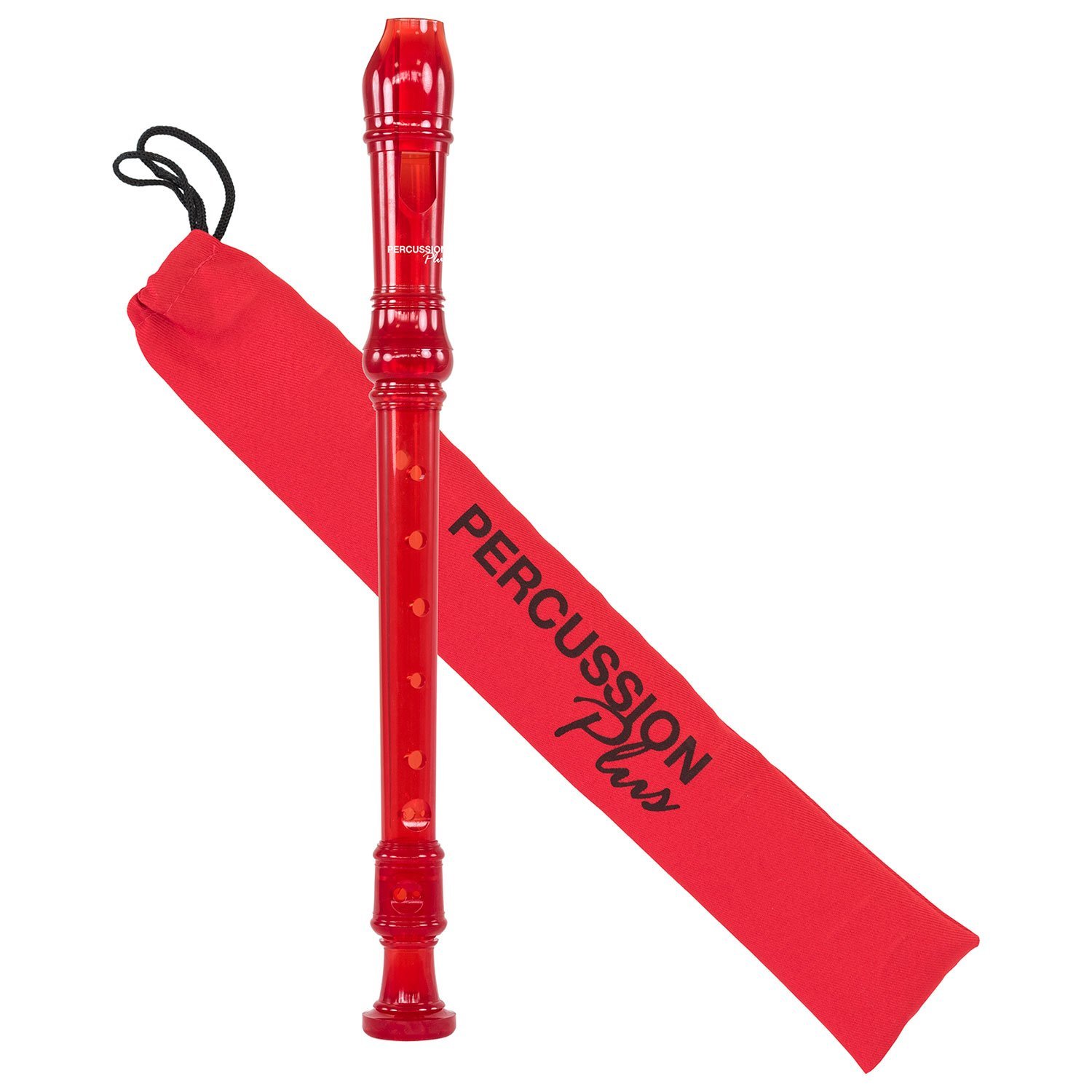 Percussion Plus PP912 Descant Recorder - C-Thru Red