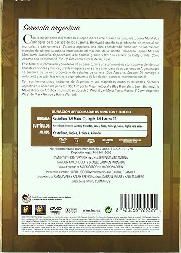 Amazoncom Studio Classics Serenata Argentina Movies Tv