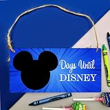 Pixie's Gifts Days Until Disney Chalkboard Plaque - Blue Comic 19x10cm view 7